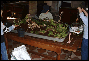 Making The Easter Garden