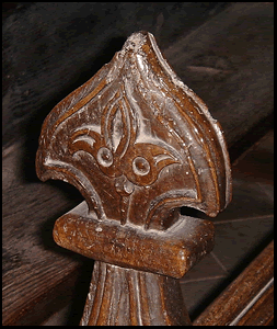 Poppy Head Bench End